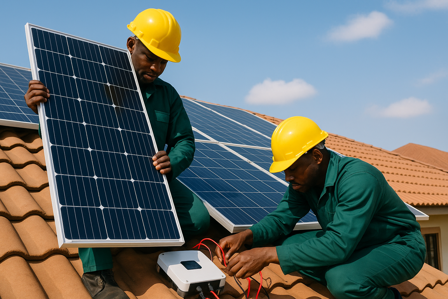 Residential solar installation in Nigeria